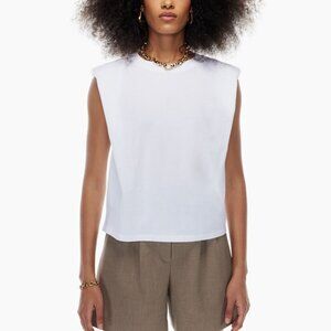 Aritzia Shoulder Pad V-Neck T-Shirt Sz. S